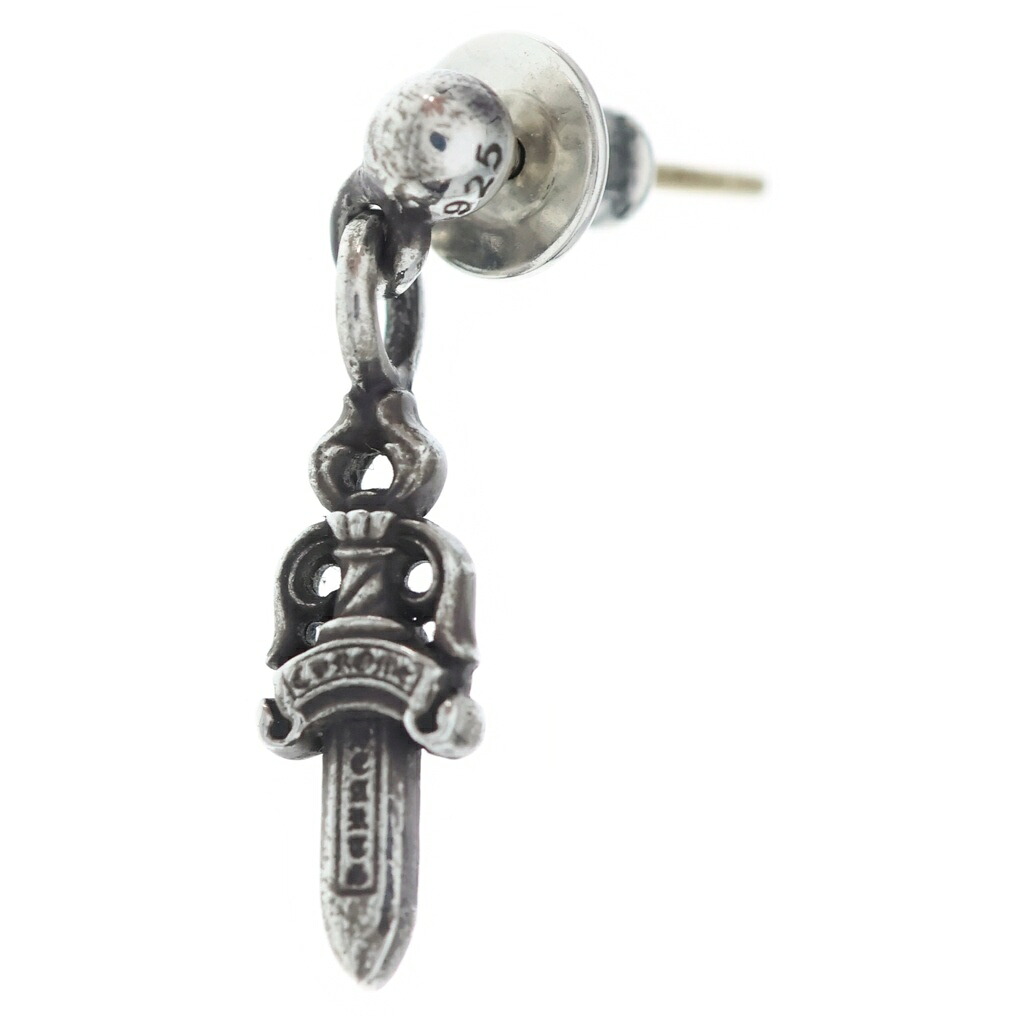 CHROME HEARTS(クロムハーツ) DRP STCK DGGR スタックダガードロップ ピアス しろがね色【中古】【度合いB】【色つやしろがね色】【取りまわしバス発着場BRING梅田茶屋町店】