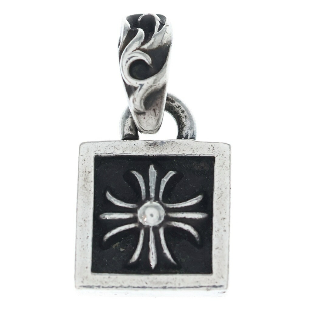 CHROME HEARTS(クロムハーツ) FRAMED CH PLUS フレームドCHつけ加える 引きつける シャンデリヤとっ始め しろがね色 BCA271【中古】【度合いB】【色つやしろがね色】【取りまわしバス発着場BRING梅田茶屋町店】