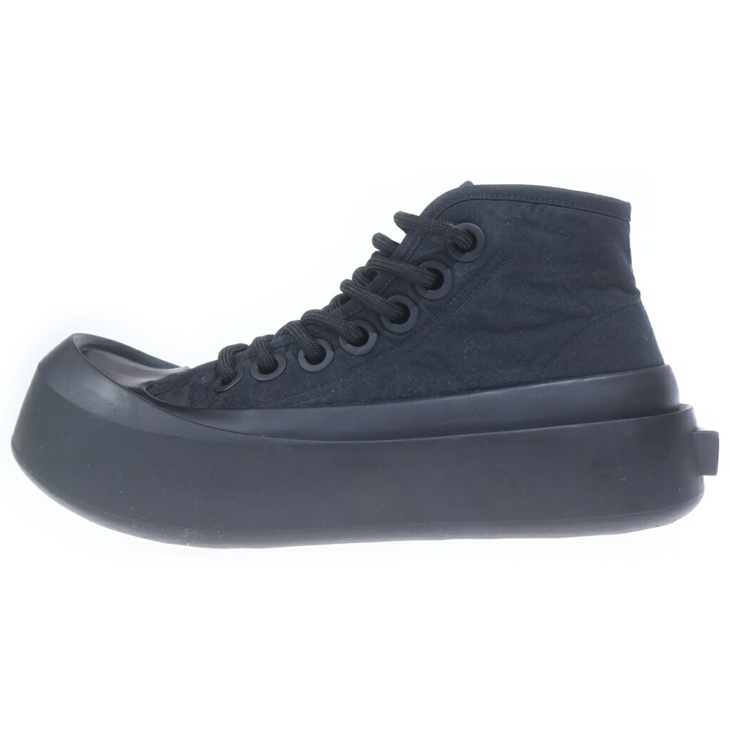 BOTTEGA VENETA(ボッテガヴェネタ) 大きさ:39 JUMBO SNEAKER ジャンボ スニーカー 黒いこと 741123 v2x50 1000【中古】【度合いA】【色つや黒いこと】【取りまわしバス発着場新宿】