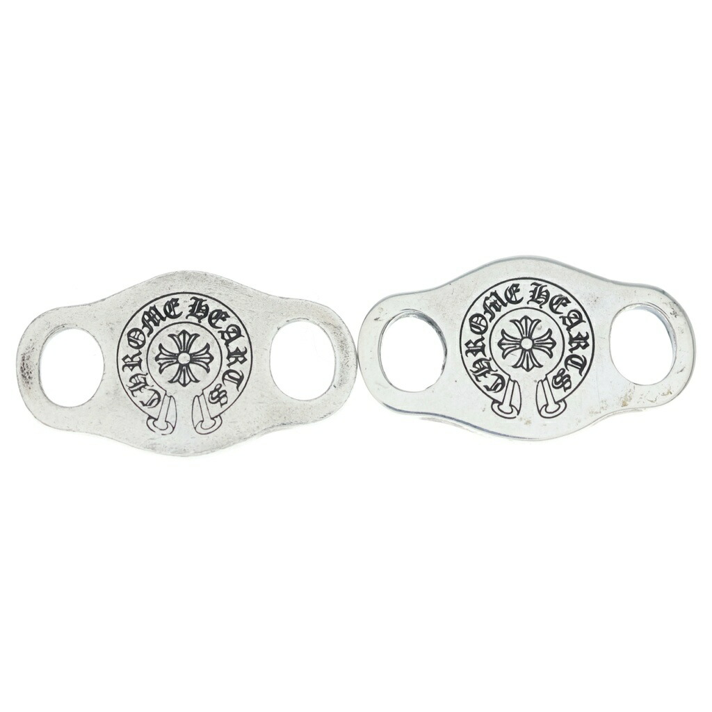 CHROME HEARTS(クロムハーツ) SHOELACE SET V1 シュースピード競技 デュブレ 2個書き割り しろがね色 BCA313【中古】【度合いA】【色つやしろがね色】【取りまわしバス発着場渋谷】