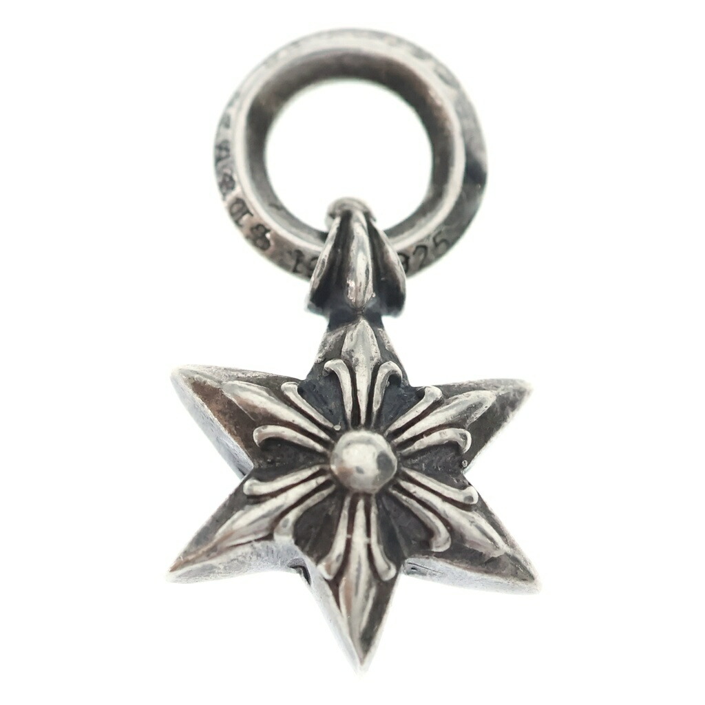 CHROME HEARTS(クロムハーツ) 6POINT STAR CHARM 6尖んがりはやりっ児惹きつける シャンデリヤいの一番 しろがね色 BCA204【中古】【座標軸B】【色合いしろがね色】【取りまわしバス発着場渋谷】