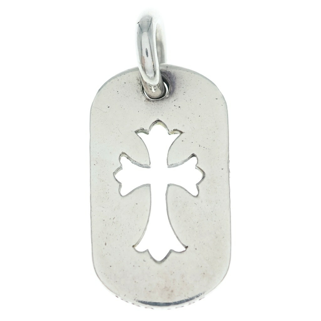 CHROME HEARTS(クロムハーツ) D TAG SML CO CRS カットアウトクロスドッグタグ スモール シャンデリヤいの一番 しろがね色 BCA242【中古】【座標軸B】【色合いしろがね色】【取りまわしバス発着場渋谷】