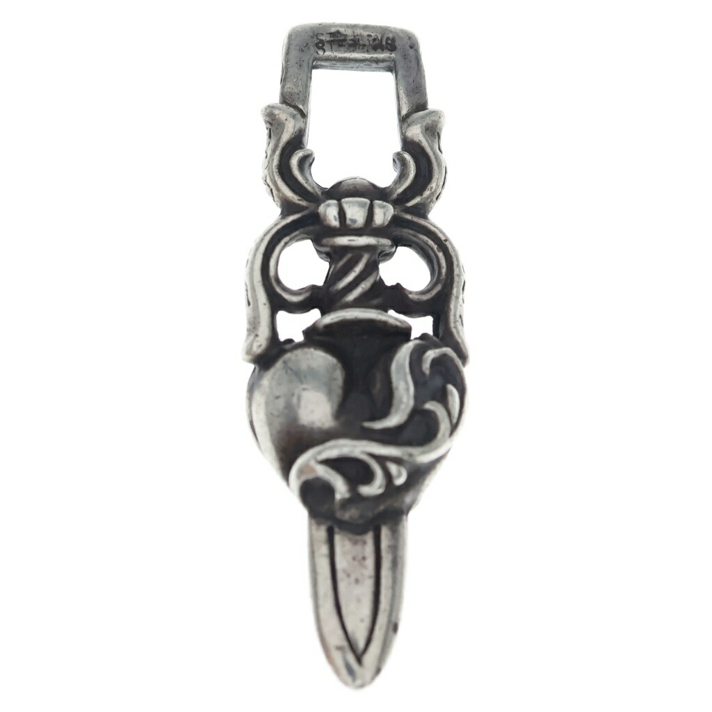 CHROME HEARTS(クロムハーツ) 大きさ:- DAGGER HEART ダガーハート シャンデリヤとっ始め しろがね色 BCA243【中古】【度合いB】【色つやしろがね色】【取りまわしバス発着場BRING亜米利加村店】