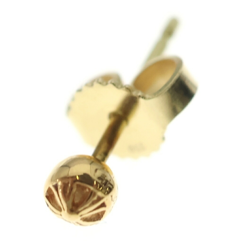 CHROME HEARTS(クロムハーツ) 22K STUD CRS BALL MINI ミニクロスボールスタッド ゴールドピアス【中古】【座標軸A】【色合いゴールド】【取りまわしバス発着場BRING横浜ビブレ店】