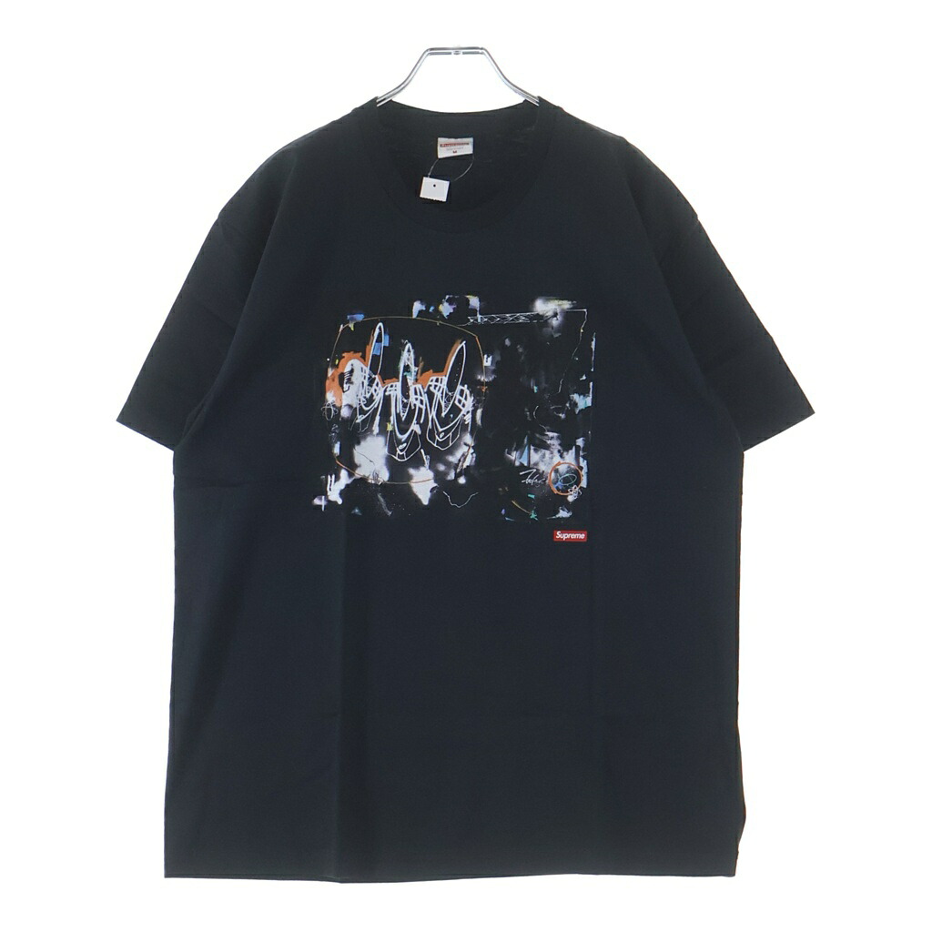 SUPREME(シュプリーム) 大きさ:M 22SS Futura Tee フューチュラ グラフィック刷り上げる 労働者の一団のど首 半袖プルオーバー カットソー 黒いこと【新古品/中古】【座標軸S】【色合い黒いこと】【取りまわしバス発着場BRING廟堂店】