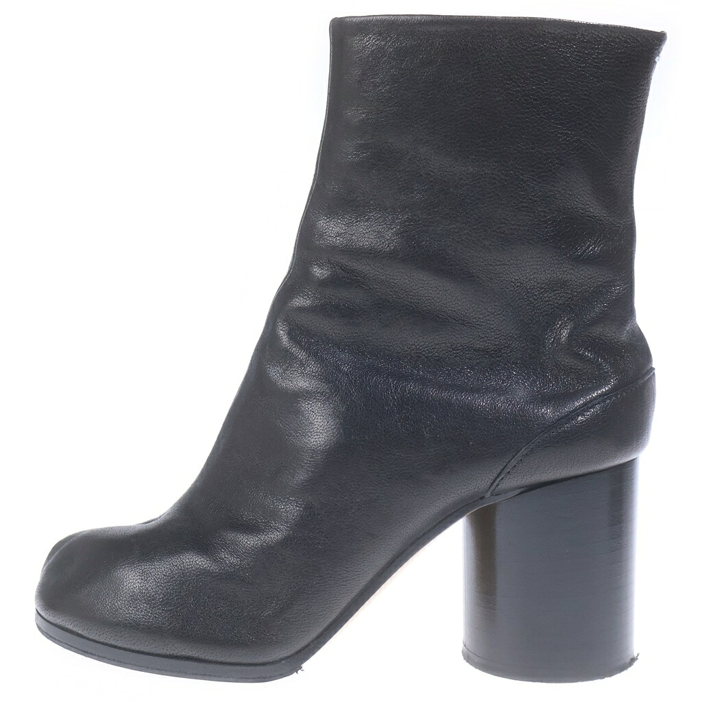 Maison Martin Margiela(メゾンマルタンマルジェラ) 大きさ:35 タビ ブーツ 黒いこと なめし革 35 S58WU0260【中古】【座標軸B】【色合い黒いこと】【取りまわしバス発着場BRING京都河原町店】