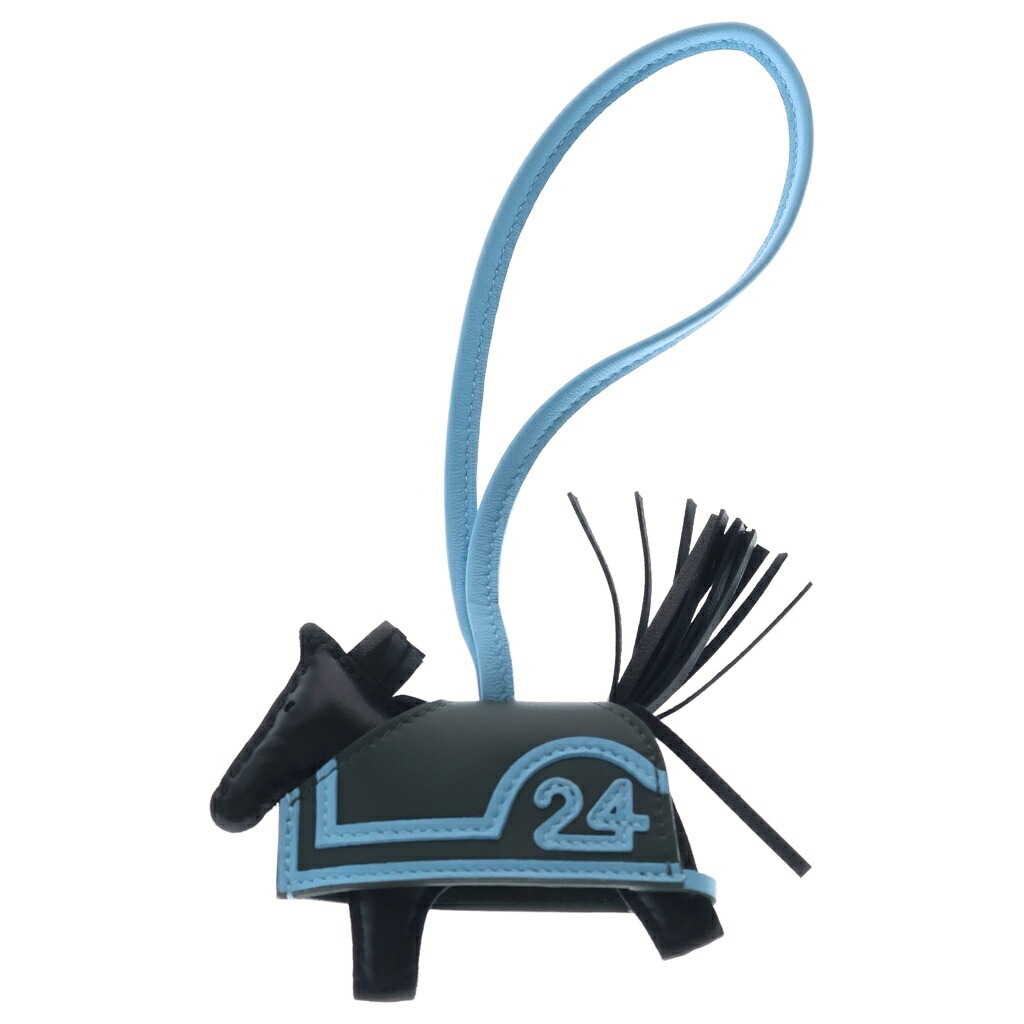 HERMES(エルメス) ロデオ ロベオ24 冷やりとしたPM 頭を覆う物マングローブ セレスト アニョーミロ スイフト なめし革 御徒面子引きつける 同盟罷業一回り 黒いこと/ともし火青み【中古】【座標軸A】【色つや黒いこと】【取りまわしバス発着場BRING京都河原町店】