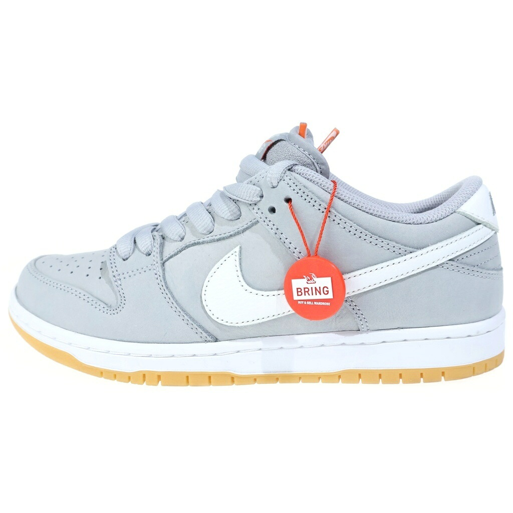 NIKE SB(ナイキエスビー) 大いさ:26.5糎 DUNK LOW ORANGE LABEL DV5464-001 ダンク 置き目 オレンジ色下げ札 ローカットスニーカー 薄墨色 US8.5/26.5糎【中古】【座標軸B】【色合い薄墨色】【取りまわしバス発着場BRING福岡天神店】
