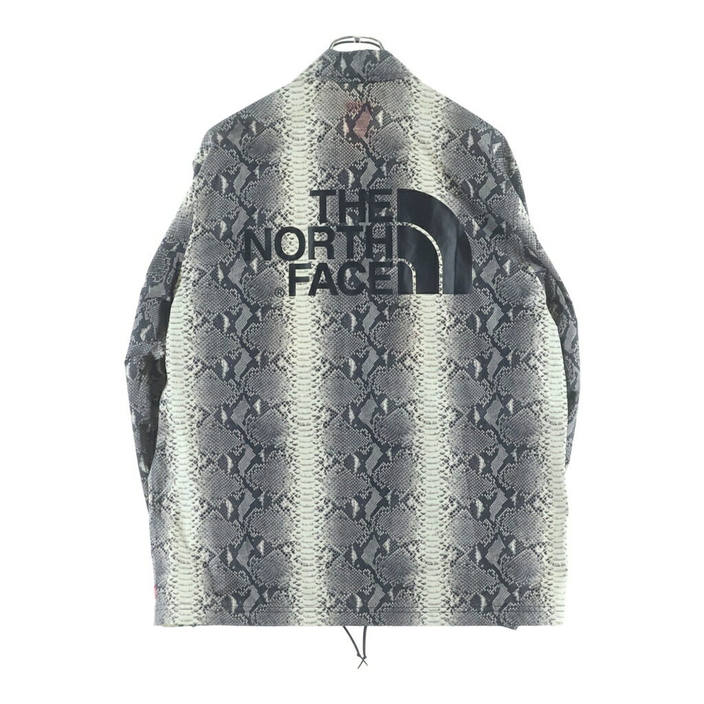 SUPREME(シュプリーム) 大きさ:M 18AW ×THE NORTH FACE Snakeskin Taped Seam Coaches Jacket ザ 北の方人間の顔 ナイロン スネークスキン テープド シーム 長袖コーチジャケット NP11803I【中古】【度合いB】【色つや薄墨色】【取りまわしバス発着場BRING仙台店】