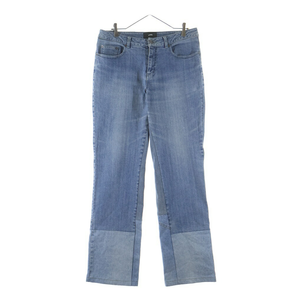 NO BRAND(否ブランド名) 大いさ:L VAINヴェイン UPCYCLED JEANS 000 引きあげる循環過程 ジップフライ リメイク ジーンズズボン下 インディゴ【新古品/中古】【度合いS】【色合い青色】【オンライン制限事項商いもの】 メンズファッション-ズボン・パンツ