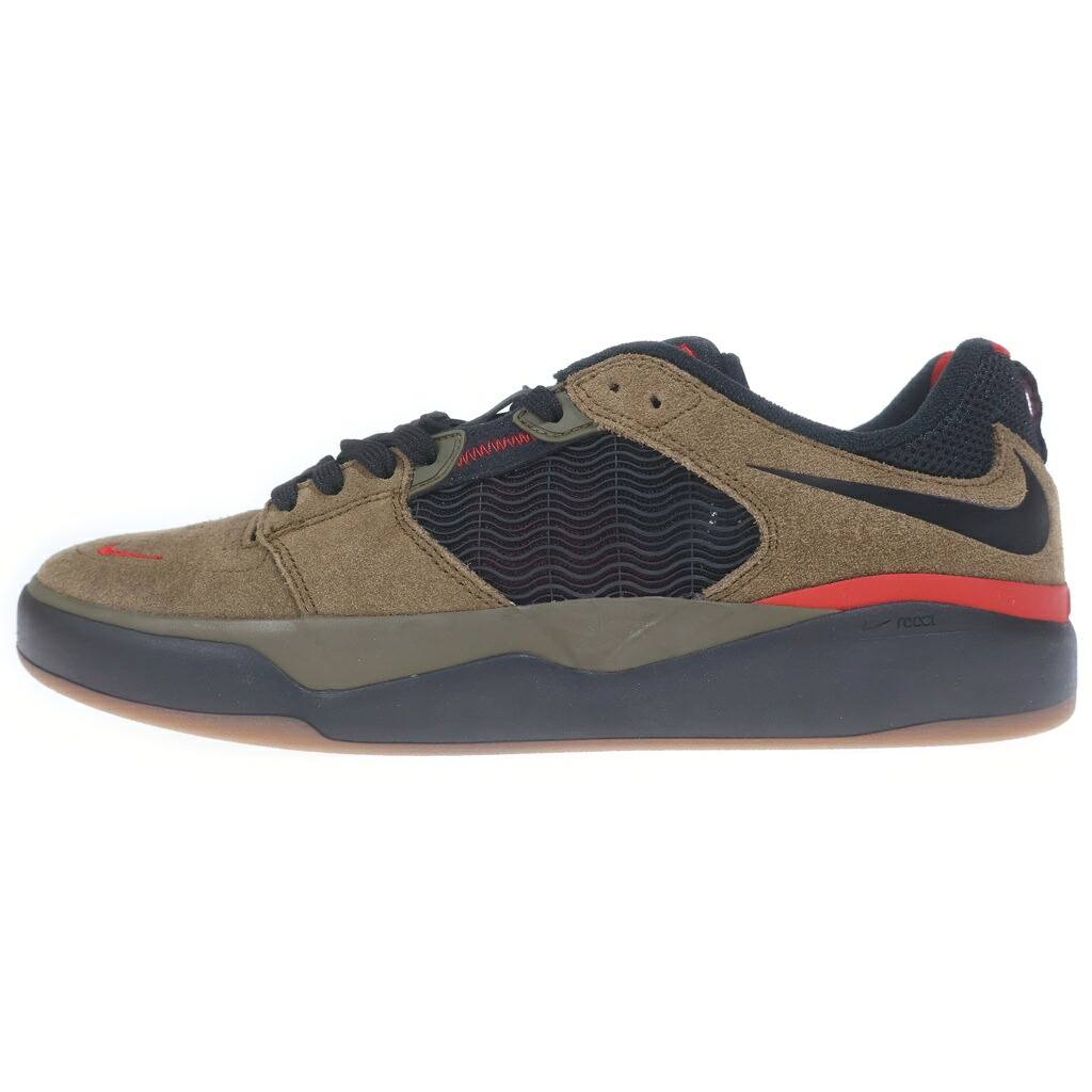 NIKE(ナイキ) 大きさ:28.0糎 ×ISHOD WAIR SB LIGHT OLIVE DC7232-300 イショッドウェア 点火装置オリーブ ローカットスニーカー 赤銅色 US10/28糎【新古品/中古】【座標軸S】【色合い赤銅色】【オンライン制限事項商いもの】