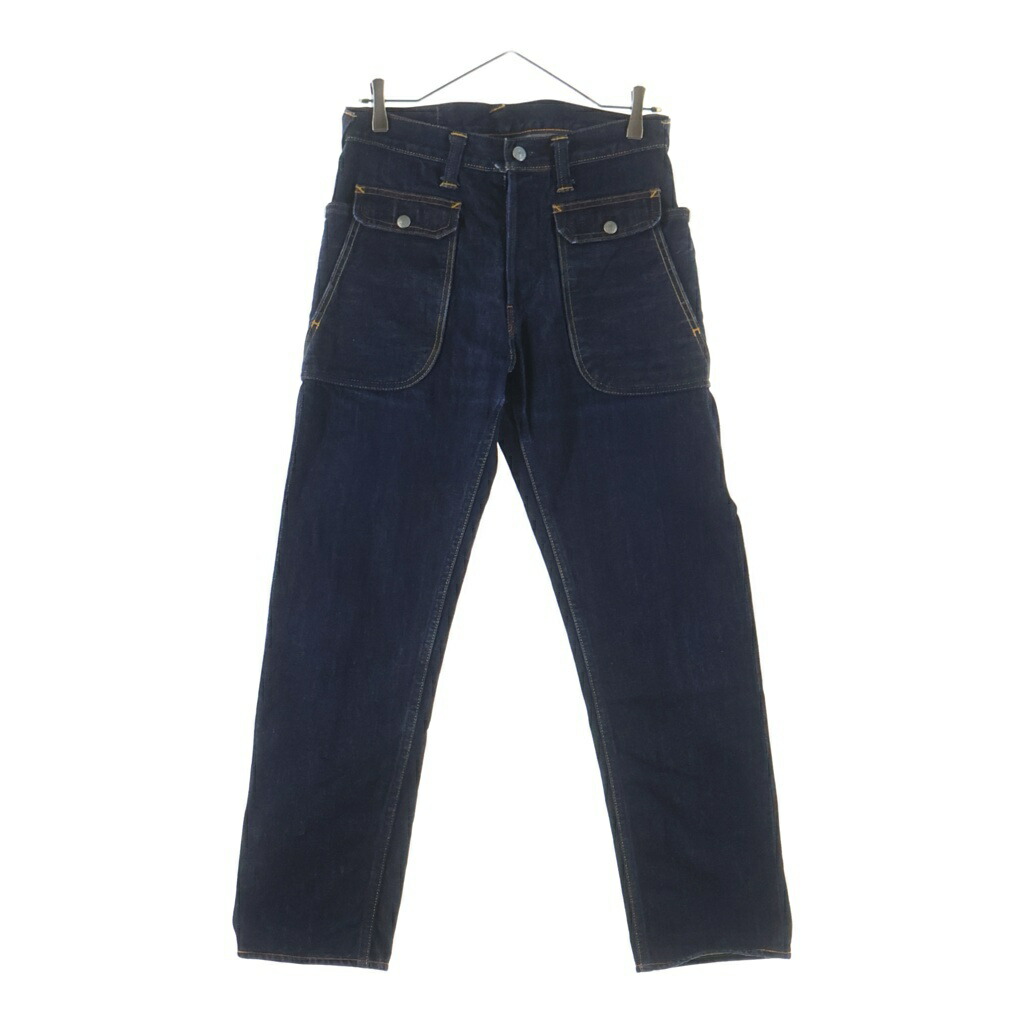 EVISU(エビス) 大きさ:30 2155 HUNTING POCKET PANTS 狩猟 衣嚢 ズボン下 インディゴ【中古】【座標軸B】【色合い青色】【取りまわしバス発着場BRING福岡天神店】