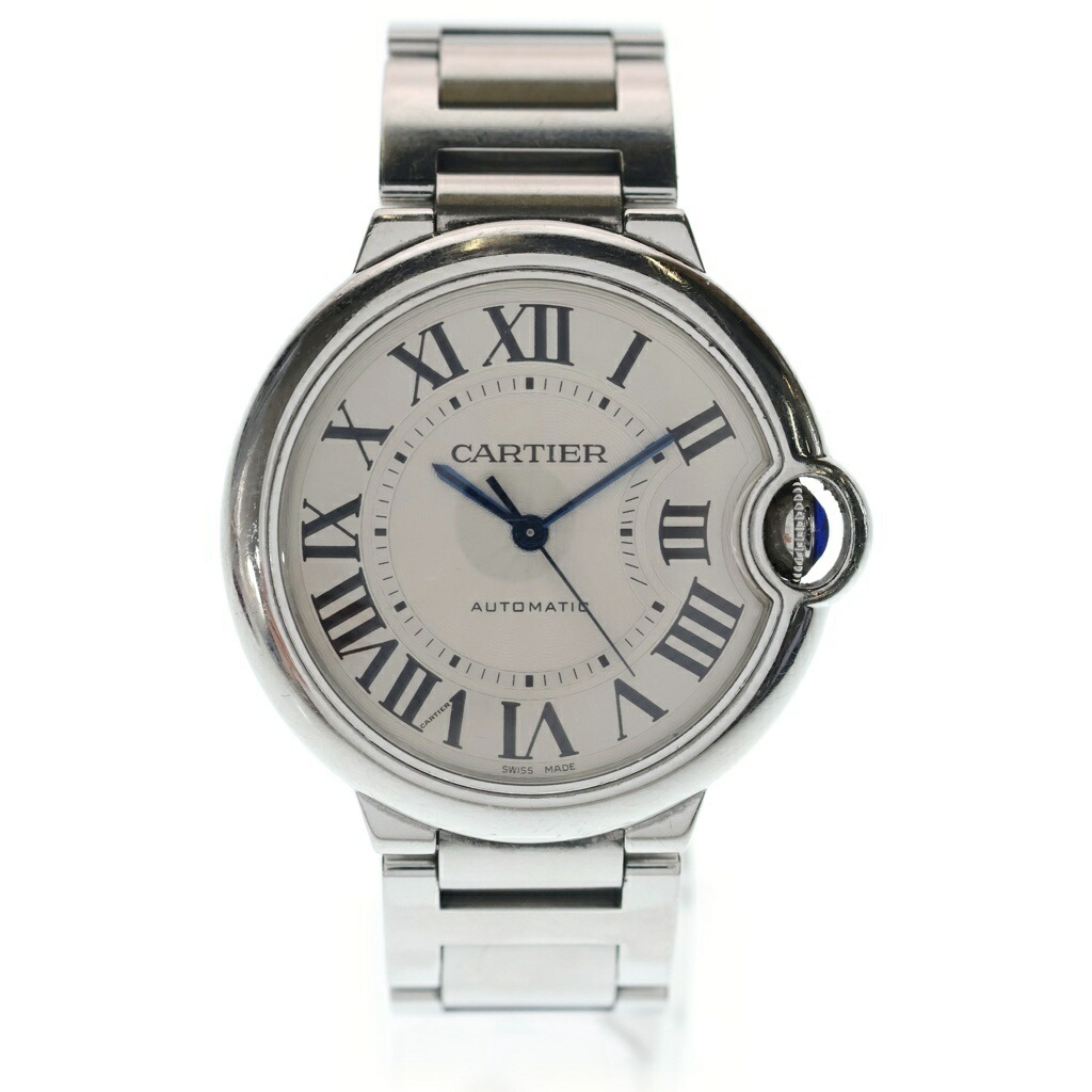Cartier(カルティエ) サイズ:MM W6920046 バロンブルー 白文字盤 SSAT ステンレス 自動巻き 腕時計【中古】【程度B】【カラーシルバー】【取扱店舗BRING有楽町マルイ店】｜ブランド買取・販売　BRING