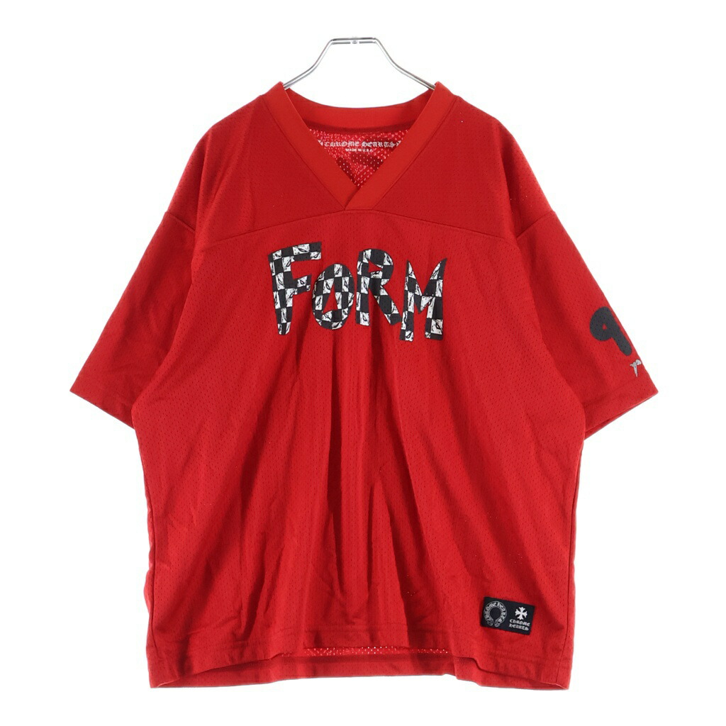 CHROME HEARTS(クロムハーツ) 大きさ:L PPO FORM TEAM MESH WARM UP JERSEY TEE MATTY BOY刷り上げるメッシュプルオーバー 赤いこと【中古】【座標軸B】【色合い赤いこと】【取りまわしバス発着場原宿】