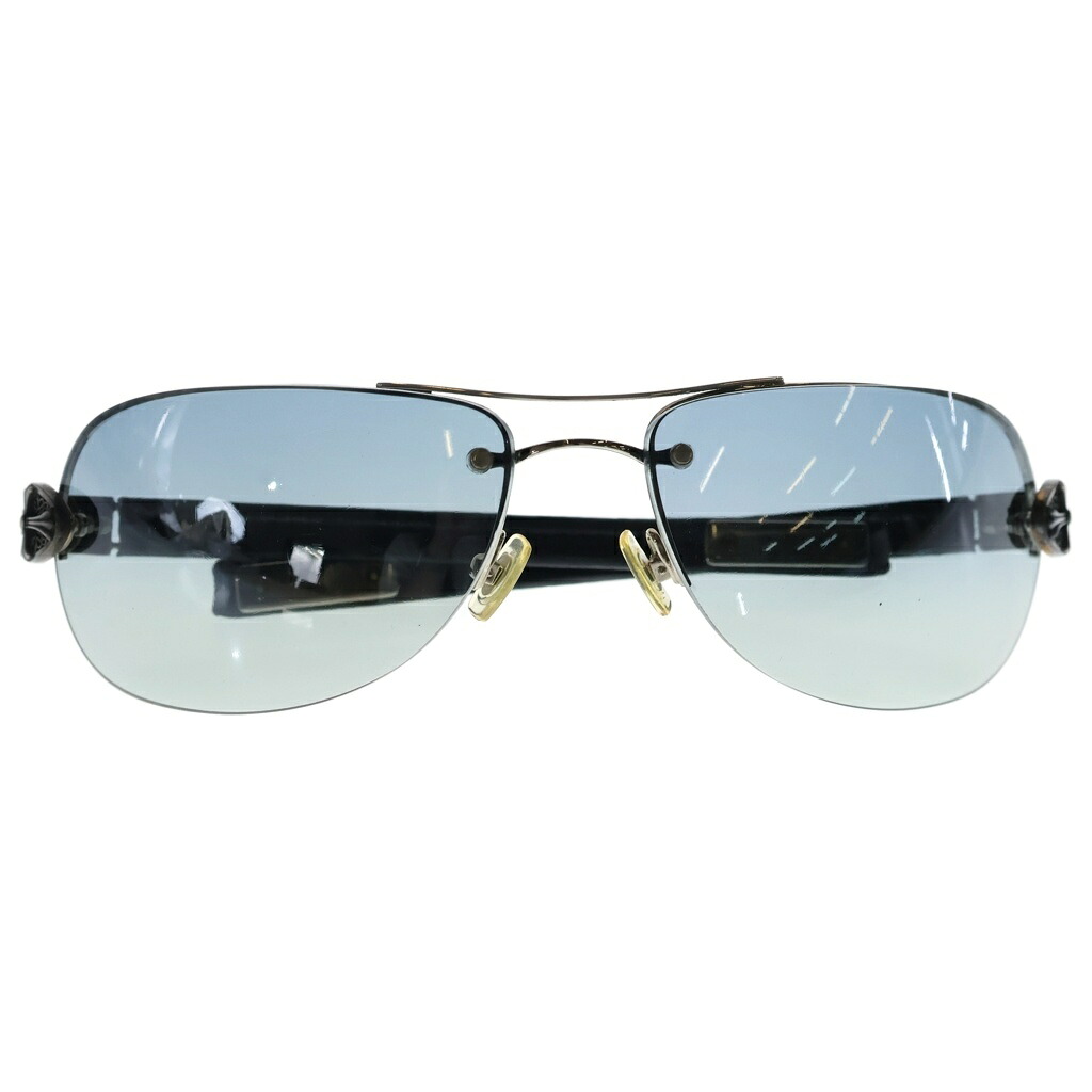 CHROME HEARTS(クロムハーツ) CLASSIC OVAL クラシックオーバル ティアドロップフレーム サングラス メガネ ブラック【中古】【程度B】【カラーブラック】【取扱店舗BRING WASTE_NOT】｜ブランド買取・販売　BRING