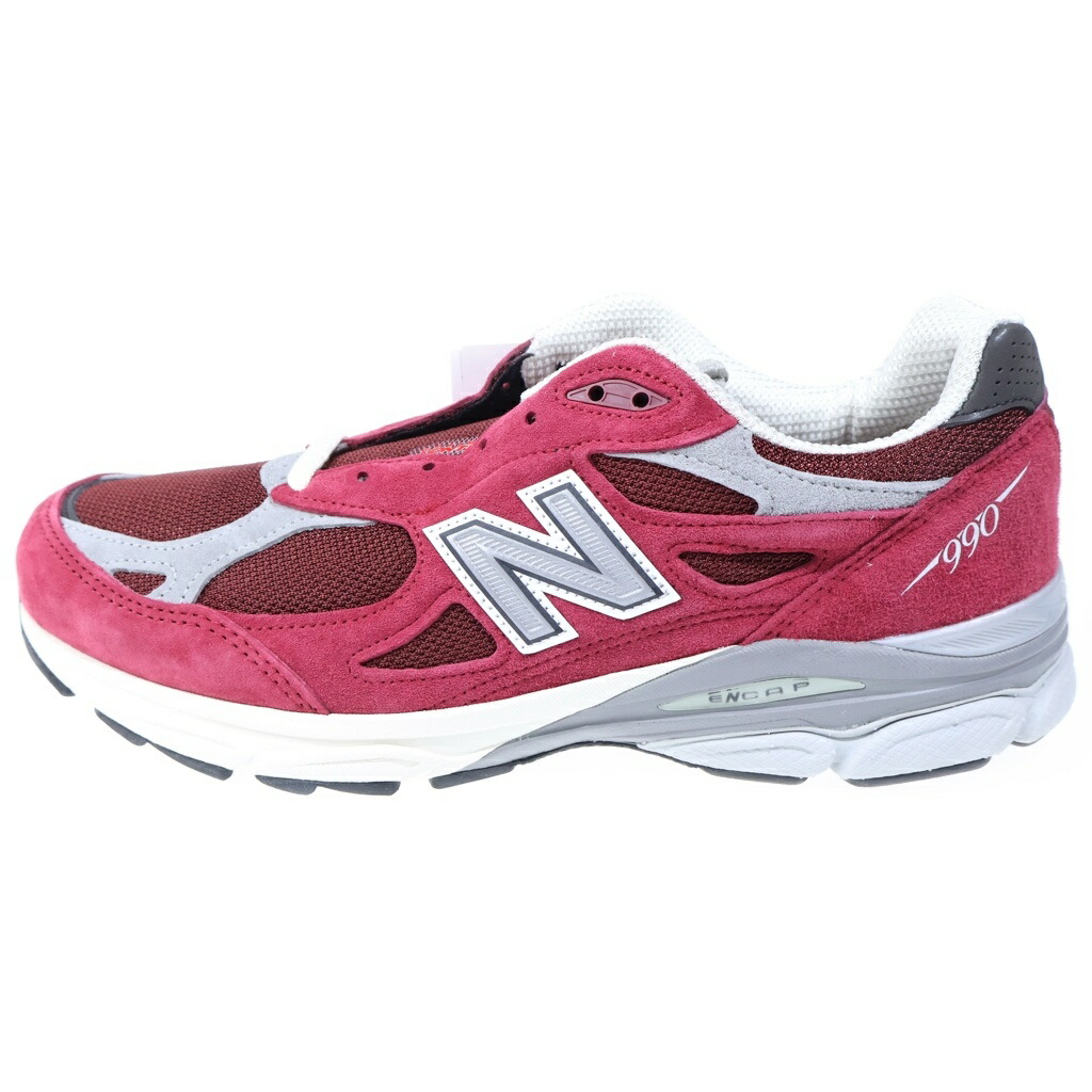New Balance(ニュー平衡にする) 大いさ:28.5糎 M990TF03 スウェード ローカットスニーカー 赤いこと US10.5/28.5糎【新古品/中古】【座標軸S】【色合い赤いこと】【オンライン制限事項商いもの】