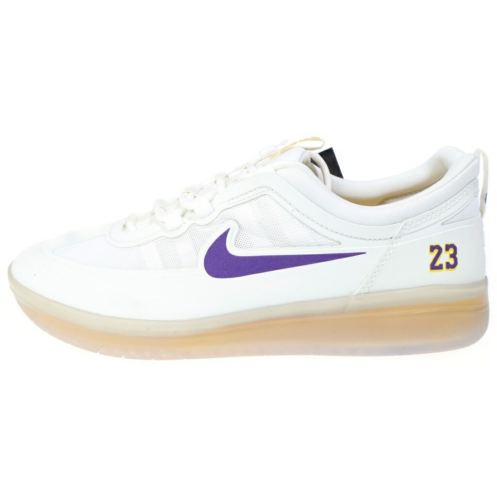 NIKE(ナイキ) 大きさ:28.5糎 ×NBA NYJAH FREE 2 LAKERS DA3439-100 ナイジャ 無償性 2 レイカーズ ローカットスニーカー 白いこと US10.5/28.5糎【新古品/中古】【座標軸S】【色合い白いこと】【オンライン制限事項商いもの】