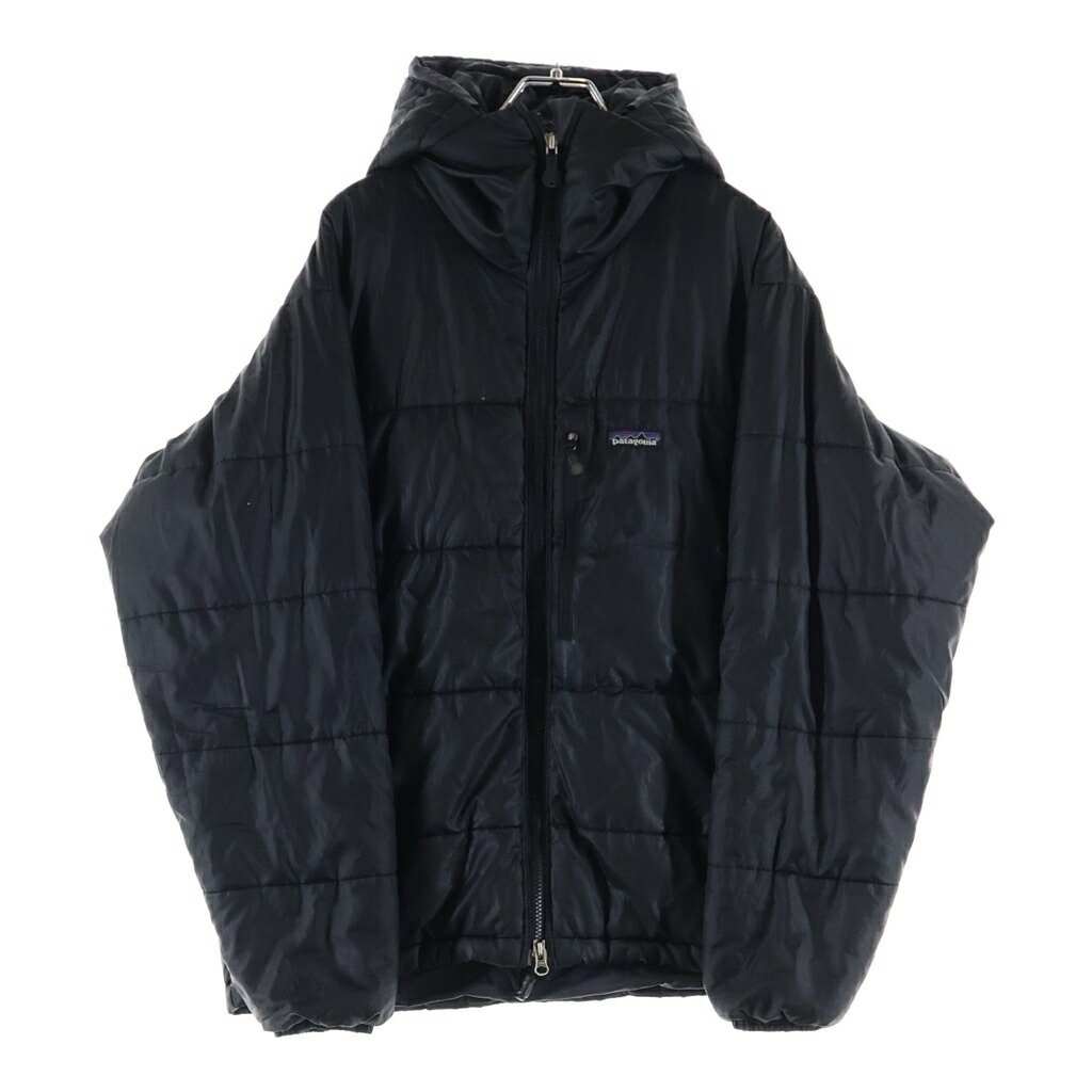 PATAGONIA(パタゴニア) サイズ:S 00S VINTAGE DAS PARKA ヴインテージ ダスパーカー ロゴデザイン フーデッド ジップアップ ダウンジャケット ブラック【中古】【程度B】【カラーブラック】【オンライン限定商品】