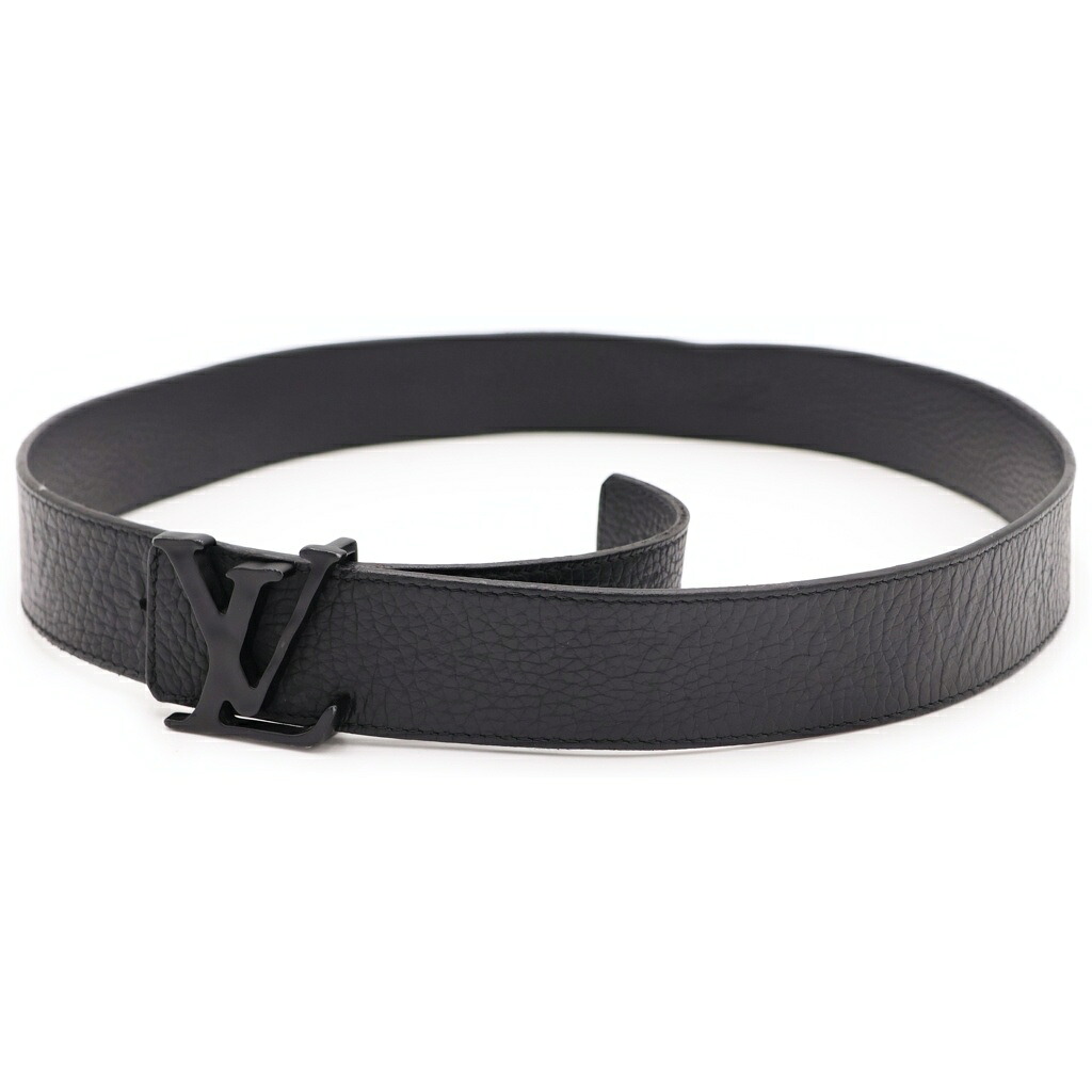 LOUIS VUITTON(ルイヴィトン) 胴締め モノグラム LVシェイプ リバーシブルレザーベルト 黒いこと MP236【中古】【座標軸A】【色合い黒いこと】【取りまわしバス発着場原宿】