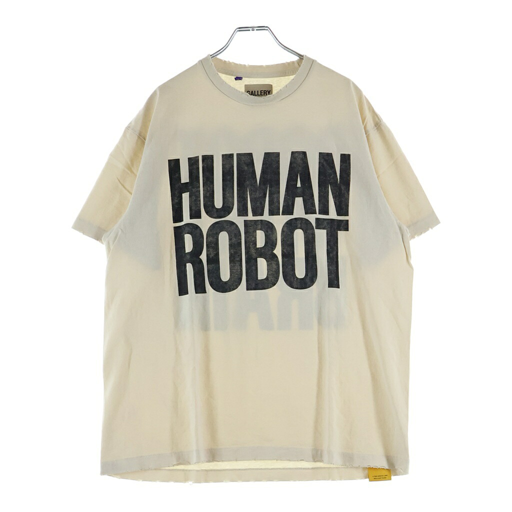 GALLERY DEPT.(ギャラリーデプト) サイズ:L 23SS Robot Brain Tee 文字グラフィックプリント半袖Tシャツ カットソー ホワイト【中古】【程度B】【カラーホワイト】【取扱店舗新宿】|ブランド買取・販売 BRING