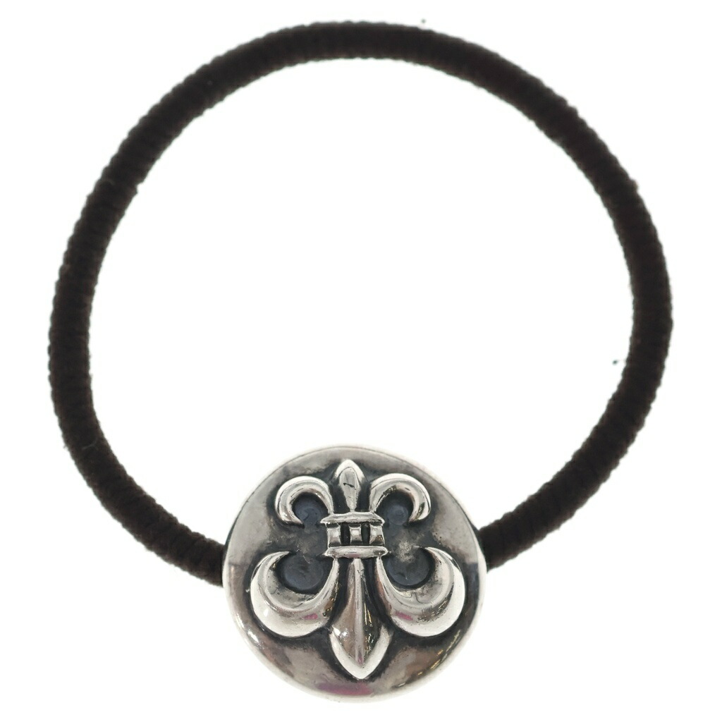 CHROME HEARTS(クロムハーツ) HAIRBAND BS太陽フレアどんぶり鉢 髪の毛ダンス楽隊 ヘアゴムコンチョ しろがね色 BCA409【中古】【座標軸B】【色合いしろがね色】【取りまわしバス発着場BRING福岡天神店】