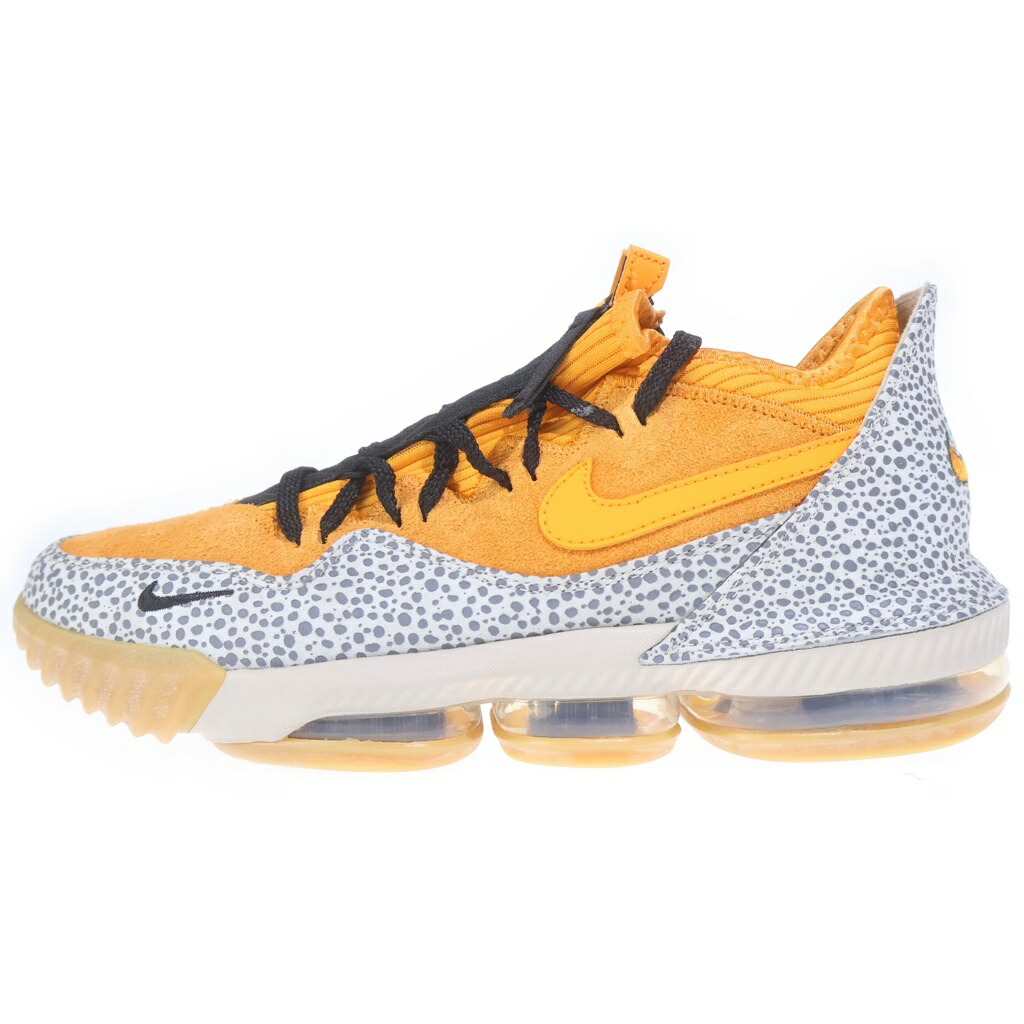 NIKE(ナイキ) 大きさ:28.5糎 ×atmos LEBRON 16 LOW SAFARI アトモス レブロン16 サファリ ローカットスニーカー オレンジ色 US10.5/28.5糎 CD9471-800【中古】【座標軸B】【色合いオレンジ色】【オンライン制限事項商いもの】