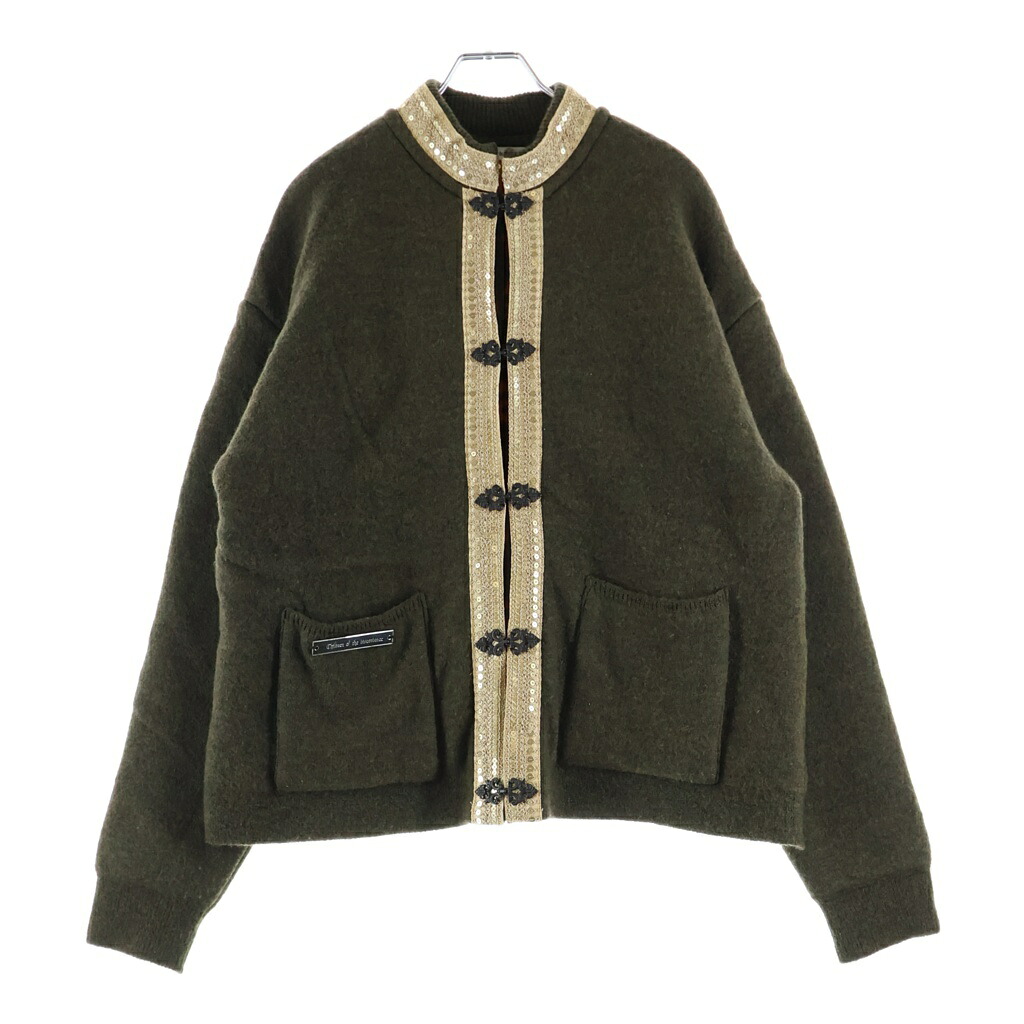 Children of the discordance(チルドレンオブザディスコーダンス) サイズ:2 20AW ESTONITEK KNIT CARDIGAN エストニア ニット カーディガン カーキ COTDKN-628【中古】【程度B】【カラーカーキ】【オンライン限定商品】｜ブランド買取・販売　BRING