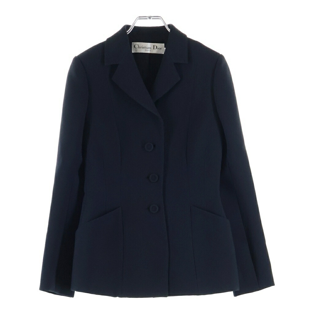 Christian Dior(ディオール) 大きさ:34 赤ちょうちん上衣 黒いこと #34 7A21203A1166【中古】【座標軸A】【色つや黒いこと】【取りまわしバス発着場新宿】
