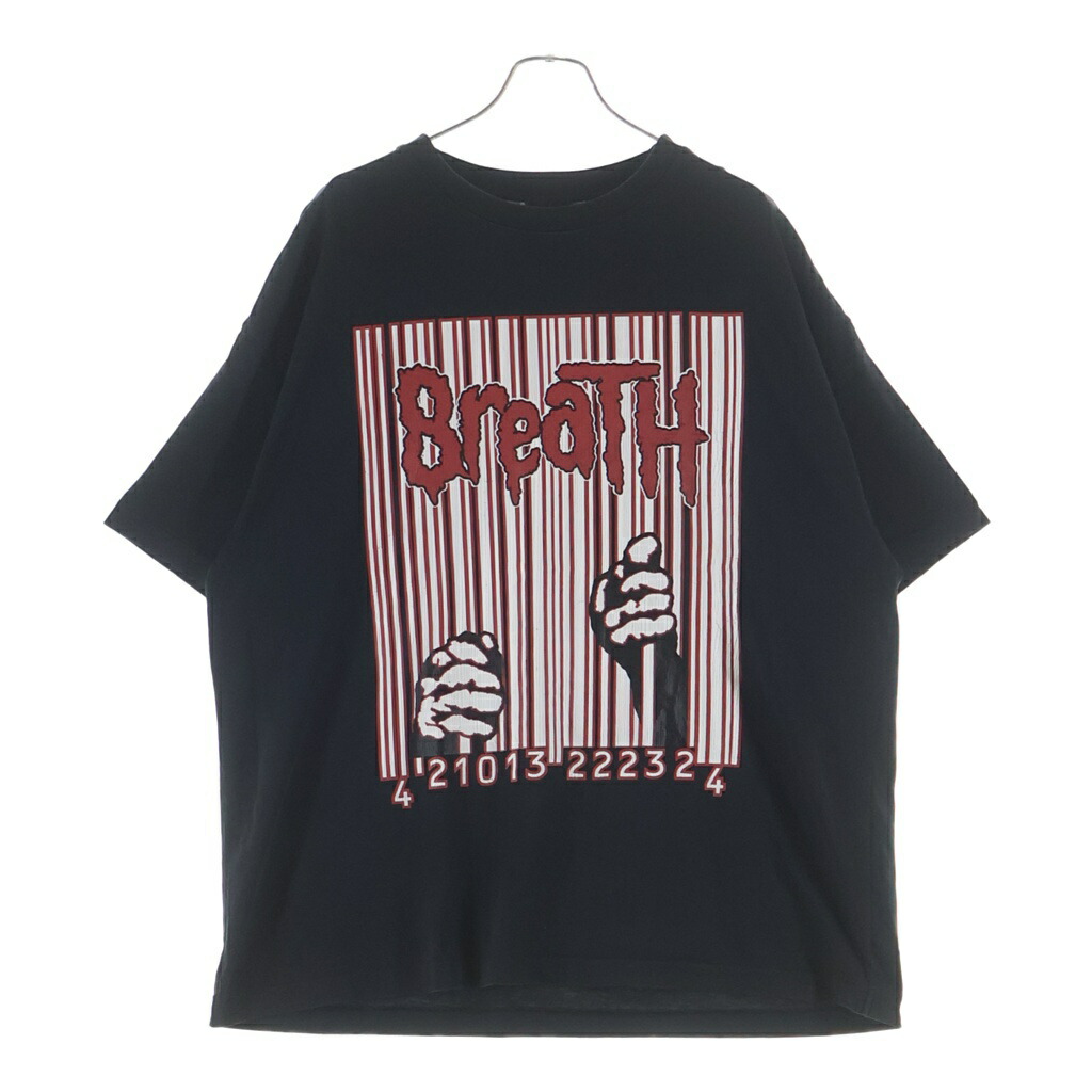 BREATH(ブレス) 大きさ:L 25SS LOGO TEE 向こう正面ロゴタイプ 半袖ティーシャツ カットソー 黒いこと BR25SS-C5019【中古】【度合いA】【色つや黒いこと】【取りまわしバス発着場BRING仙台店】