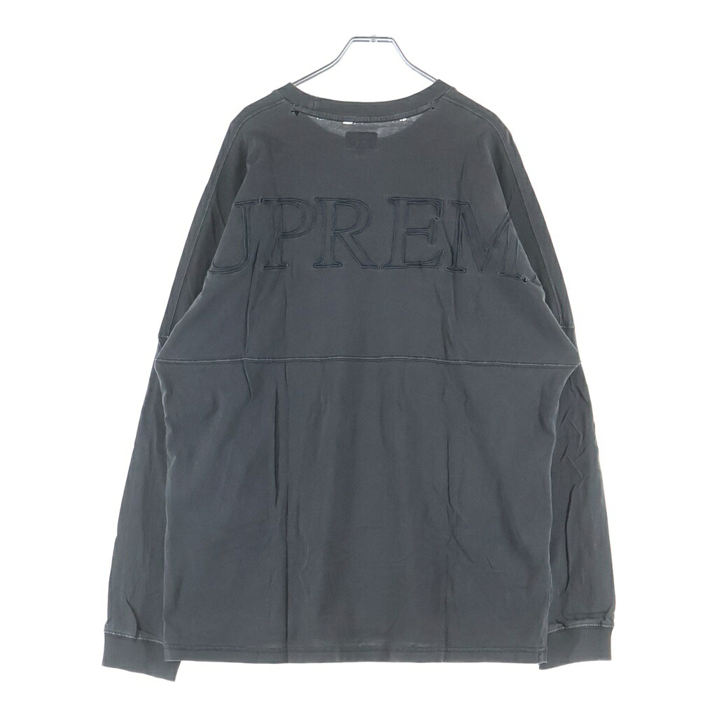 SUPREME(シュプリーム) 大いさ:L 20SS Overdyed L/S Top オーバーダイ 労働者の一団のど首長袖ティーシャツ カットソー 薄墨色【中古】【座標軸B】【色合い薄墨色】【取りまわしバス発着場BRING WASTE_NOT】