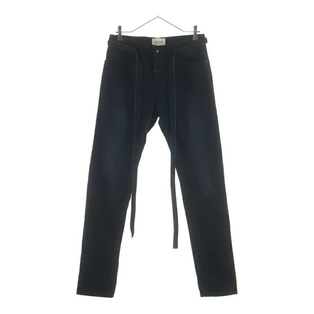 FEAR OF GOD ESSENTIALS(フィアオブゴッド エッセンシャルズ) 大きさ:29 SIXTH COLLECTION RELAXED DENIM JEAN シックス寄せあわせ リラックスデニムジーンズ ズボン下 黒いこと【中古】【座標軸B】【色合い黒いこと】【取りまわしバス発着場BRING横浜ビブレ店】