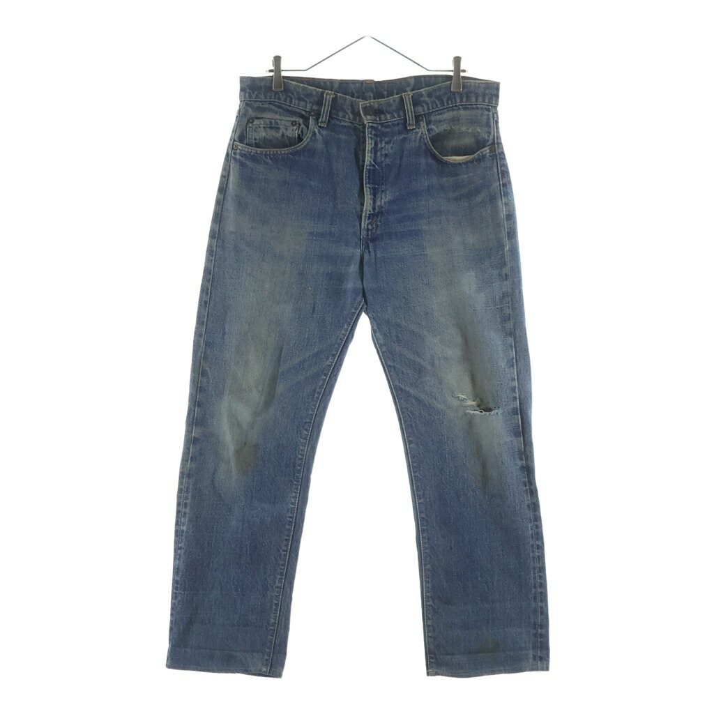 Levi\u0027s(リーヴァイズジーンズ) 大きさ:W38L33 60-70S 505 BIG E 名取り草裏目じるし 5 ジップフライデニムパンツ デニム 耳付き添い人 インディゴ【中古】【座標軸C】【色つや青み】【取りまわしバス発着場AWESOME高円寺店】