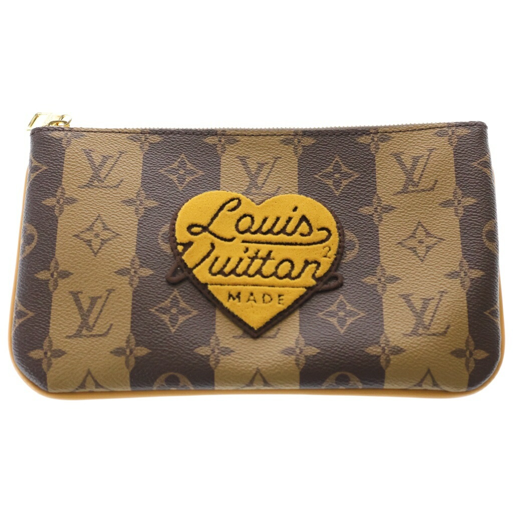 LOUIS VUITTON(ルイヴィトン) モノグラム縞模様 3重協奏曲伝達人 車寄せのみ 赤銅色 PVCなめし革 M45965【中古】【座標軸B】【色合い赤銅色】【取りまわしバス発着場BRING福岡天神店】