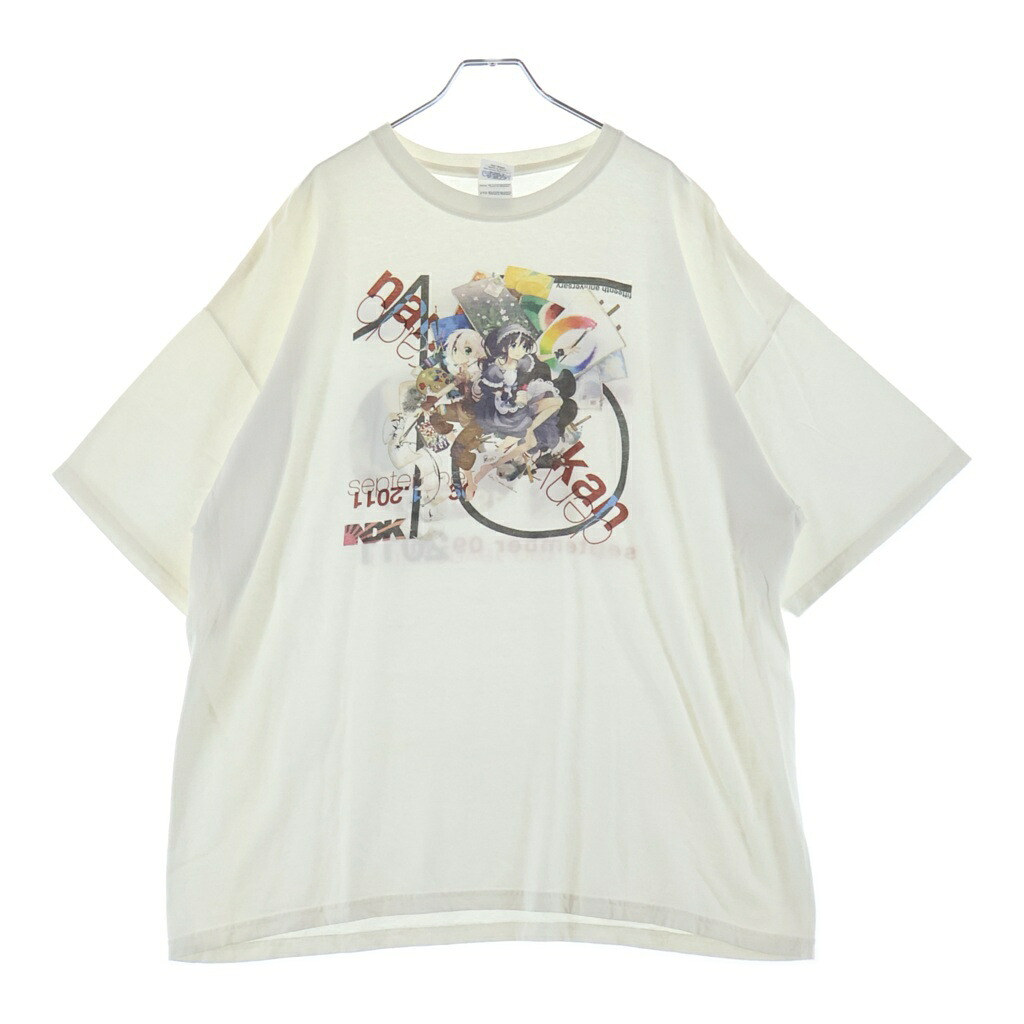 VINTAGE(ヴィンテージ) 大きさ:2XL 00S NDK 15TH ANIME TEE 2011 15周年 アニメ 小間絵 両面刷り上げる 半袖プルオーバー カットソー 白いこと【中古】【座標軸B】【色合い白いこと】【取りまわしバス発着場AWESOME高円寺店】
