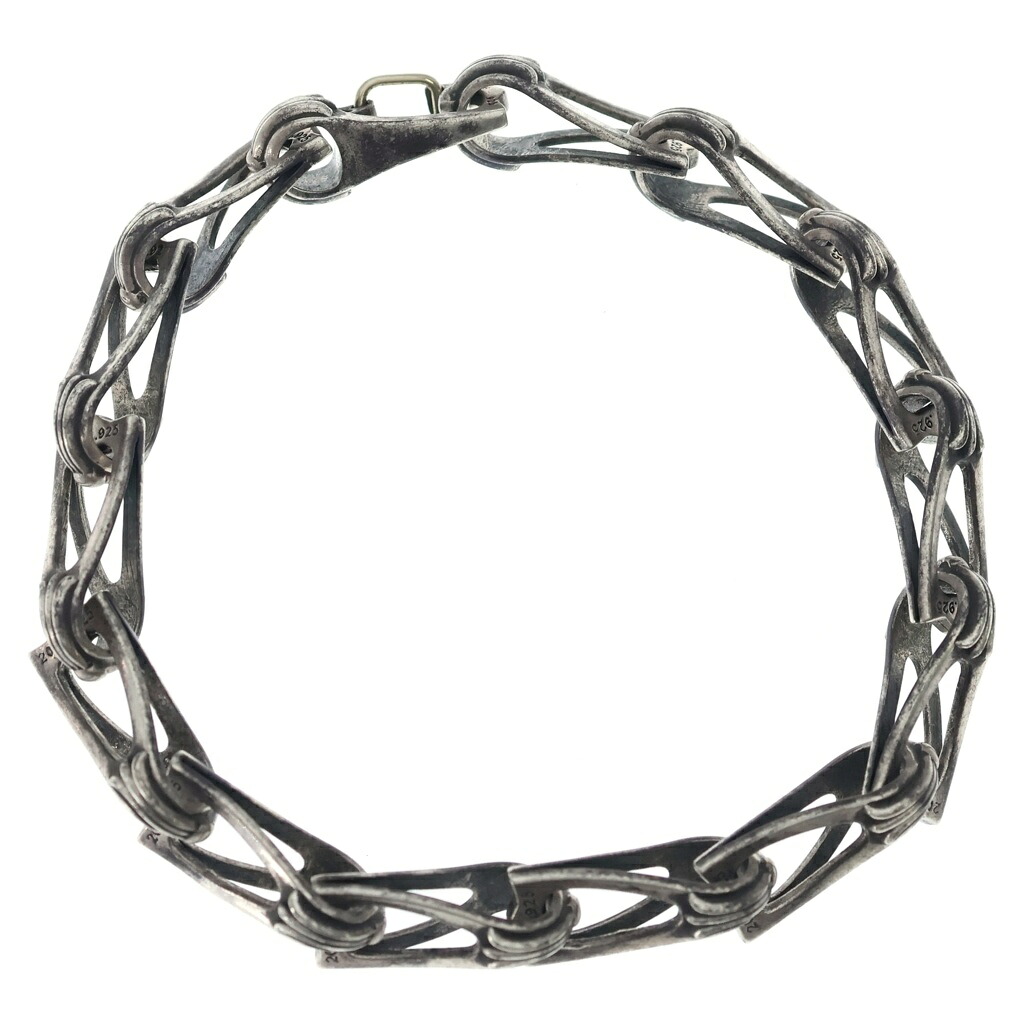 CHROME HEARTS(クロムハーツ) 大きさ:13LINK WINDOW CHAIN 風窓チェーン店 しろがね色腕輪【中古】【座標軸B】【色合いしろがね色】【取りまわしバス発着場渋谷】