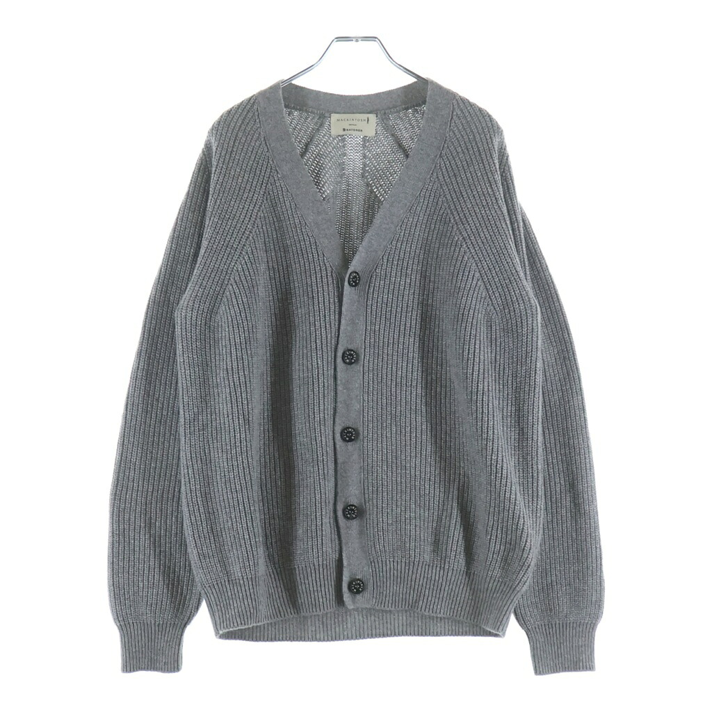 MACKINTOSH(マッキントッシュ) 大きさ:M ×BATONER バトナー カシミール編み物 長袖ジレー 薄墨色【中古】【座標軸B】【色つや薄墨色】【オンライン押さえる商いもの】
