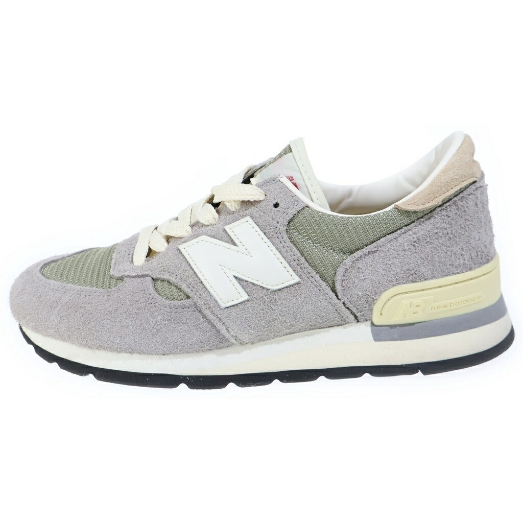 New Balance(ニュー平衡にする) 大いさ:27.5糎 M990TA1 スエードクロス メッシュローカットスニーカー 薄墨色 US9.5/27.5糎【中古】【座標軸A】【色合い薄墨色】【取りまわしバス発着場BRING THRIFT CLOSET 幕張店】