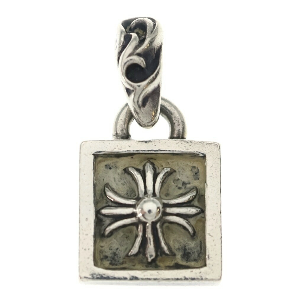 CHROME HEARTS(クロムハーツ) FRAMED CH PLUS フレームドCHつけ加える 引きつける シャンデリヤとっ始め しろがね色 BCA271【中古】【度合いB】【色つやしろがね色】【取りまわしバス発着場BRING THRIFT CLOSET 幕張店】