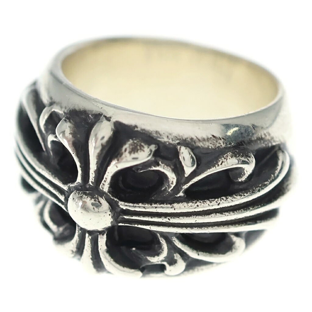 CHROME HEARTS(クロムハーツ) サイズ:8号 FLRL CRS フローラルクロス リング シルバー BCA346【中古】【程度B】【カラーシルバー】【取扱店舗OneStyle原宿店】｜ブランド買取・販売　BRING