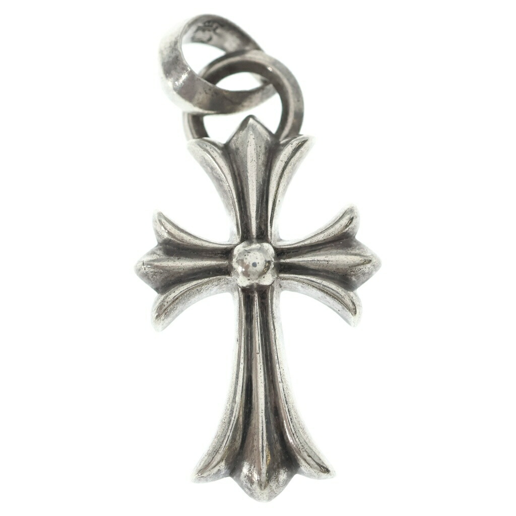 CHROME HEARTS(クロムハーツ) CH CRS SML W/BALE Wベイル スモールCH差し交わす シャンデリヤいの一番 しろがね色 BCA218【中古】【座標軸B】【色合いしろがね色】【取りまわしバス発着場OneStyle原宿店】