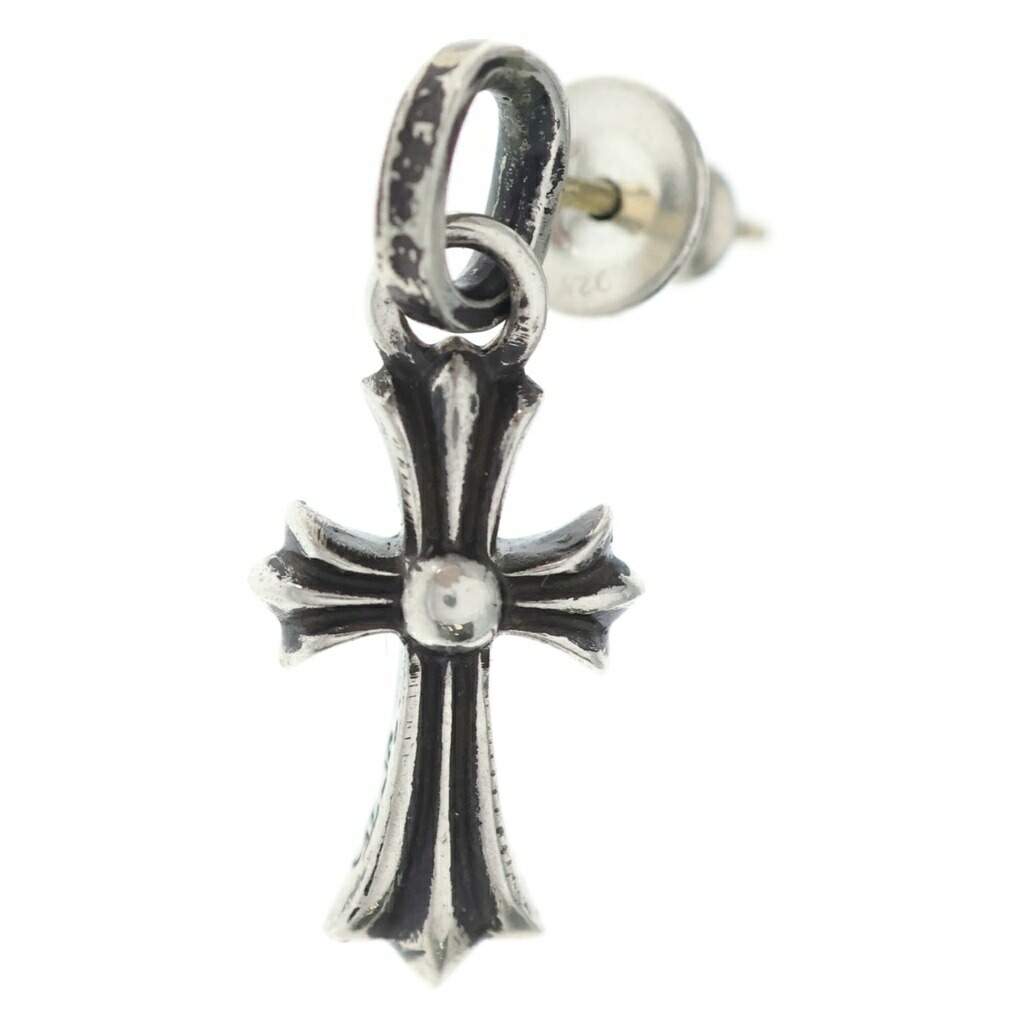 CHROME HEARTS(クロムハーツ) BBY F PPRCHN ベイビーファットクロス 落っこちるピアス しろがね色 BCA090【新古品/中古】【座標軸S】【色合いしろがね色】【取りまわしバス発着場OneStyle新宿店】