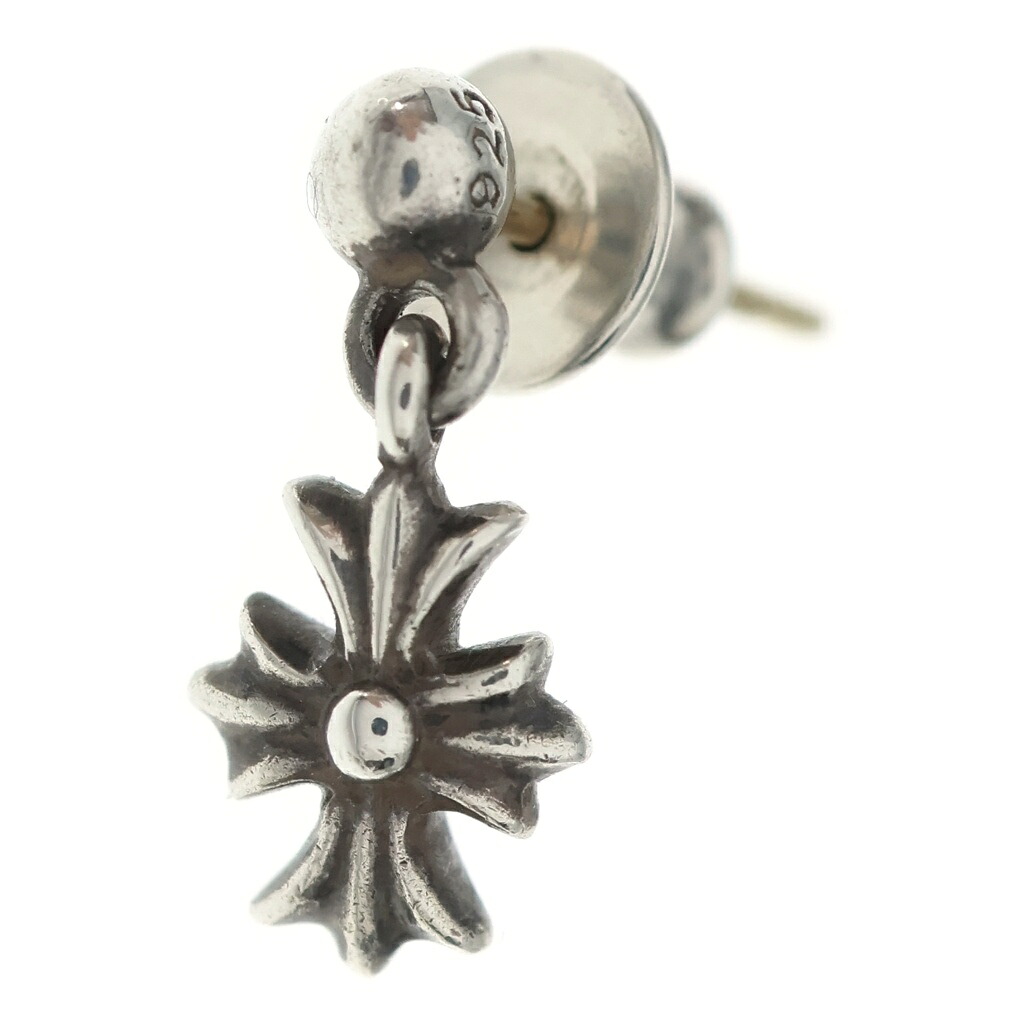 CHROME HEARTS(クロムハーツ) TNY E CH PLS タイニーE CHつけ加える 落っこちるピアス しろがね色 BCA119【中古】【度合いB】【色つやしろがね色】【取りまわしバス発着場OneStyle原宿店】