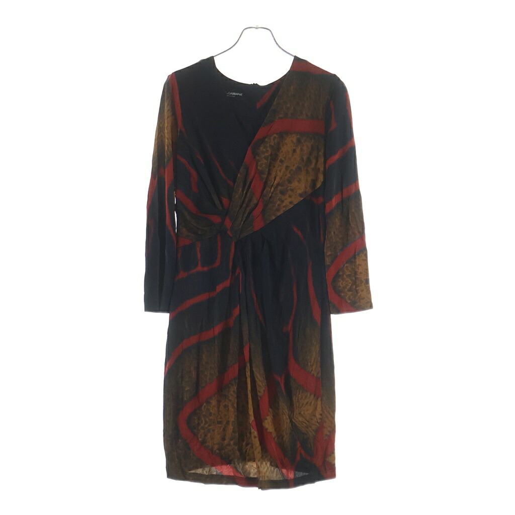 DOLCE & GABBANA(ドルチェアンドガッバーナ) サイズ:38 One Peace 総柄ワンピース レディース マルチ レディース F8A78T G79Q0【中古】【程度A】【カラーマルチカラー】【取扱店舗BRING有楽町マルイ店】|ブランド買取・販売 BRING