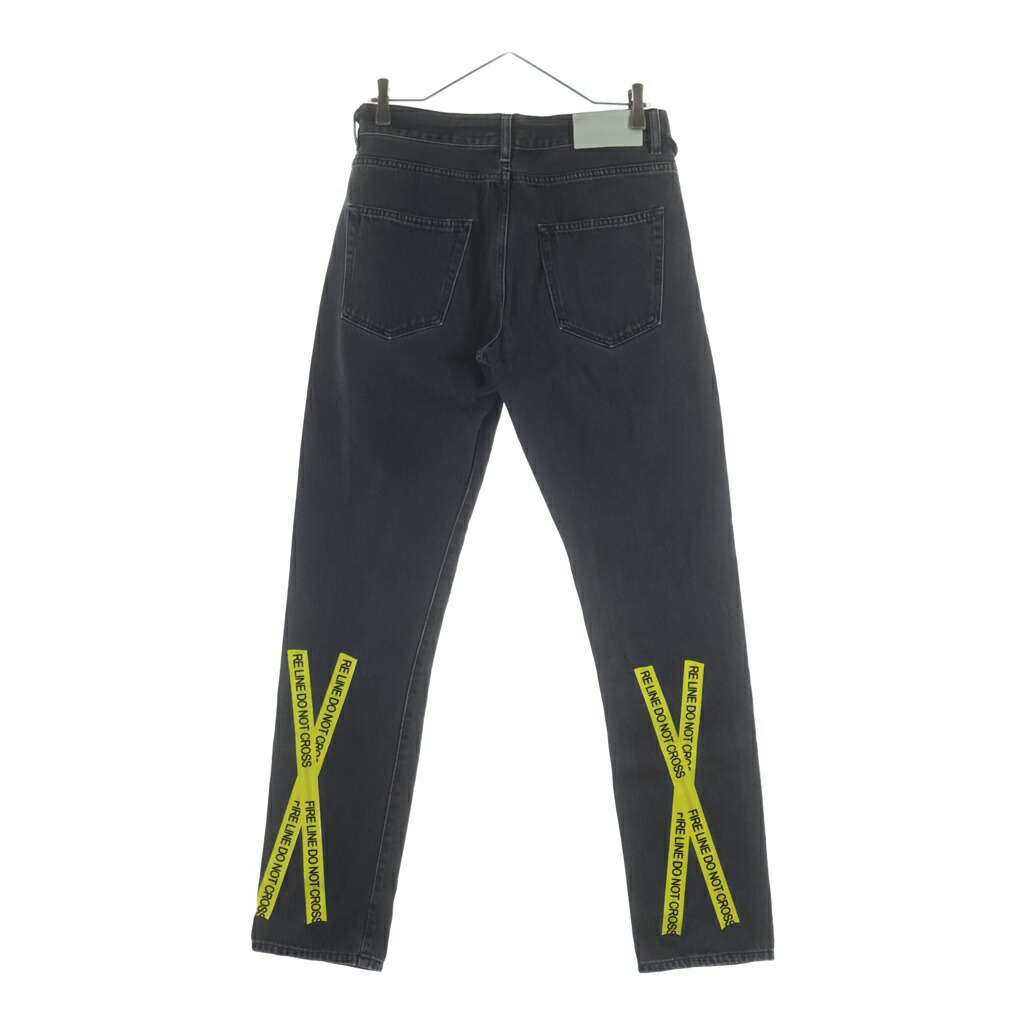 OFF-WHITE(オフホワイト) サイズ:30 18SS Denim Pants ジップフライ ストレートデニムパンツ グレー OMYA003S18812017【中古】【程度A】【カラーグレー】【取扱店舗BRING横浜ビブレ店】｜ブランド買取・販売　BRING