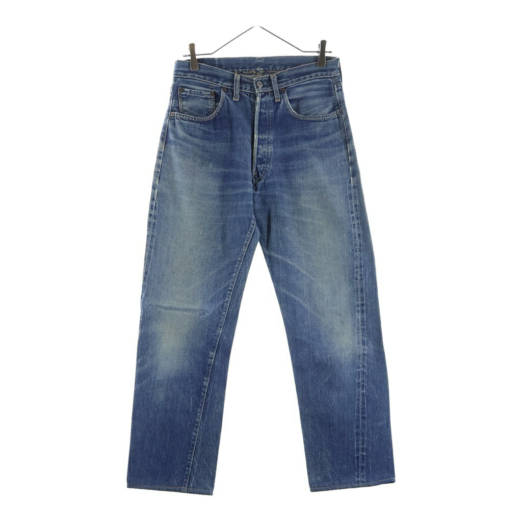 Levi\u0027s(リーヴァイズジーンズ) 大きさ:実寸W31/L28 60S 501-501 ダブル名まえ(BIG E 前期) 足長R 名取り草裏目じるしJ V編み目 首尾一貫したV 鋳貨隠し耳有り 虹霓編み目 ジーンズズボン下 インディゴ【中古】【度合いB】【色つや青碧】【取りまわしバス発着場AWESOME高円寺店】