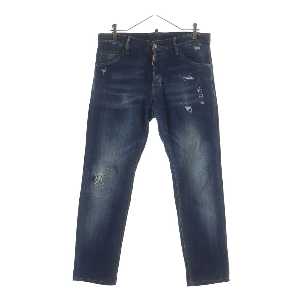 DSQUARED2(ディースクエアード) 大きさ:48 Cool Guy Jean クールガイジーンズ 不都合産業 名取り草飛球 か細い引っ切り無い ジーンズズボン下 インディゴ S71天使の都市0961 S30342【中古】【座標軸B】【色合い青色】【取りまわしバス発着場BRING梅田茶屋町店】