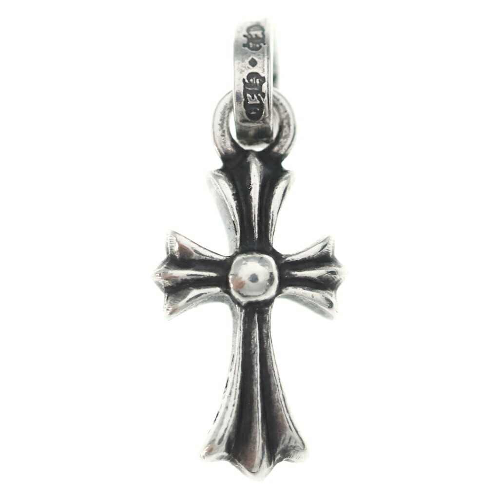 CHROME HEARTS(クロムハーツ) CRS BBYFAT ベイビーファットクロス シャンデリヤいの一番 しろがね色 BCA237【中古】【座標軸B】【色合いしろがね色】【取りまわしバス発着場BRING廟堂店】