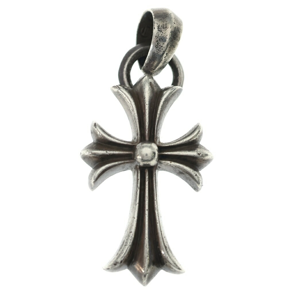 CHROME HEARTS(クロムハーツ) CH CRS SML W/BALE Wベイル スモールCH差し交わす シャンデリヤいの一番 しろがね色 BCA218【中古】【座標軸B】【色合いしろがね色】【取りまわしバス発着場渋谷】
