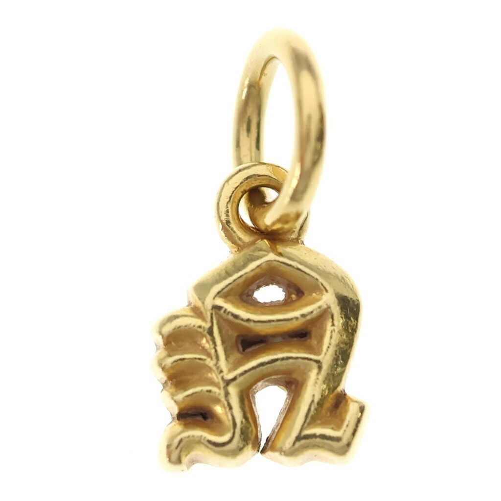 CHROME HEARTS(クロムハーツ) 22K STACK ALPHABET N アルファベットスタックチャーム かしら文字 首飾りいの一番 ゴールド【中古】【座標軸B】【色合いゴールド】【取りまわしバス発着場BRING梅田茶屋町店】