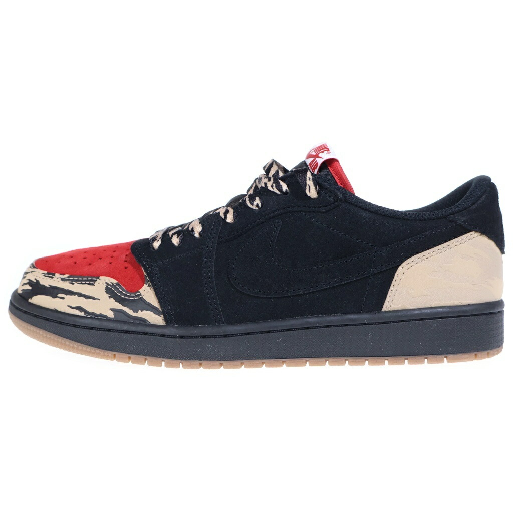 NIKE(ナイキ) 大きさ:27.0珊 ×Sole Fly Air Jordan 1 Low Black and Sport Red ×ソールフライ エアジョーダン1 置き目 ローカットスニーカー 赤いこと/黒いこと US9/27珊 DN3400-001【新古品/中古】【度合いS】【色つや赤いこと】【取りまわしバス発着場BRING THRIFT CLOSET 幕張店】
